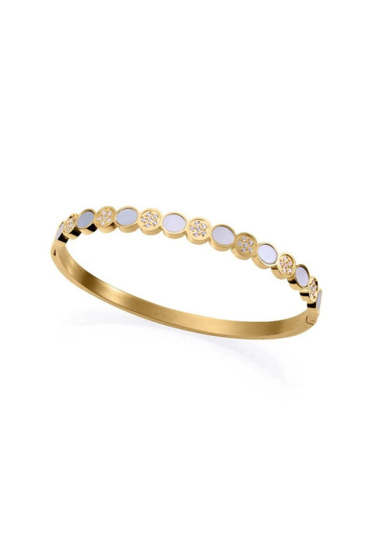 Brazalete Viceroy 14186P01012 de Acero Dorado circonitas y Nacar