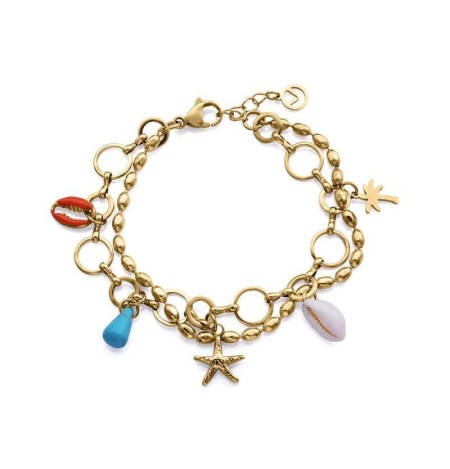 Pulsera  Viceroy Dorada 14273P01012 con Colgantes