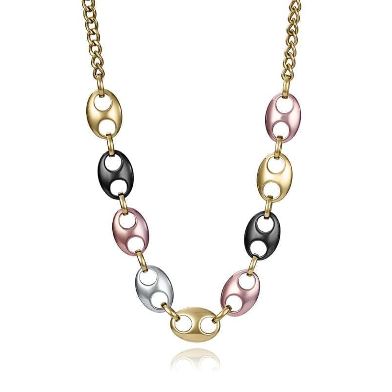 Collar Viceroy de Acero Tricolor tipo Calabrote 15174C01019