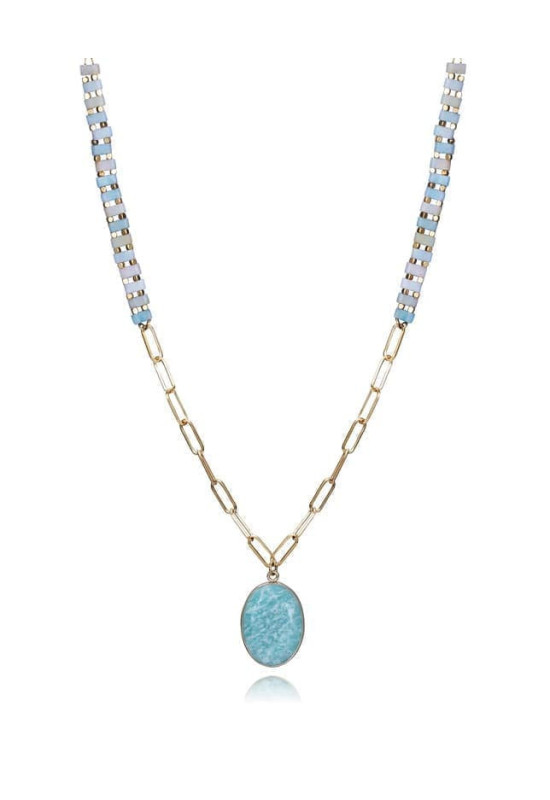 Viceroy de Acero Dorado con Piedras Naturales y Turquesa 14278C01014