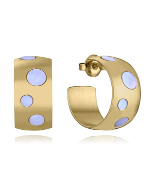 Pendientes Viceroy de Acero Dorados y Madre Perla 14272E01012