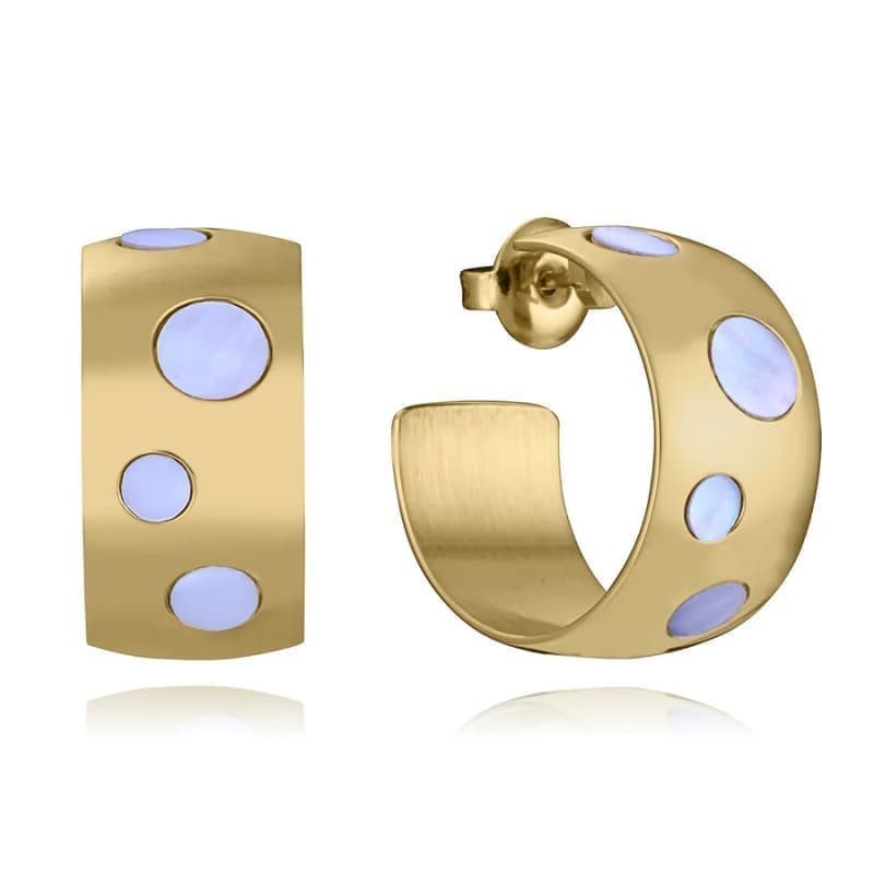 Pendientes Viceroy de Acero Dorados y Madre Perla 14272E01012