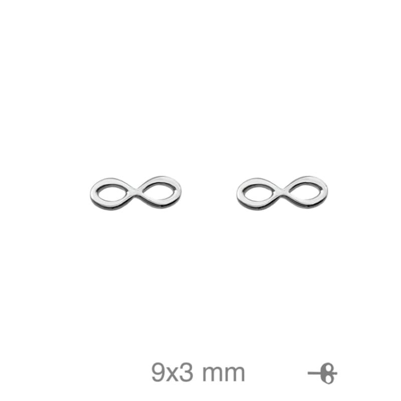 Pendientes Infinito Plata Ley