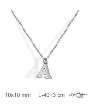 Collar Letra Plata Ley