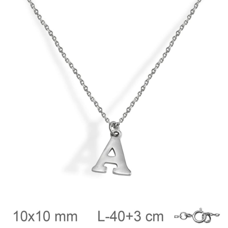 Collar Letra Plata Ley