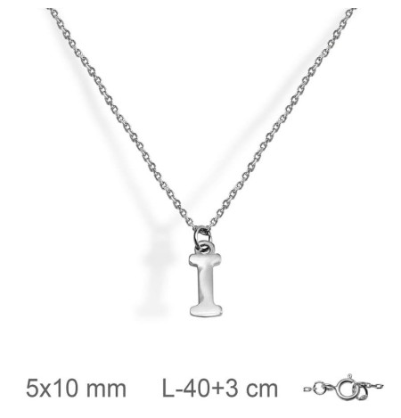 Collar con Letra de Plata Ley