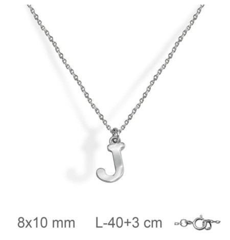 Collar con Letra de Plata Ley