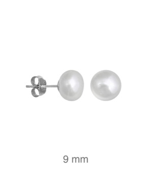 Pendientes Perlas Naturales Plata Ley