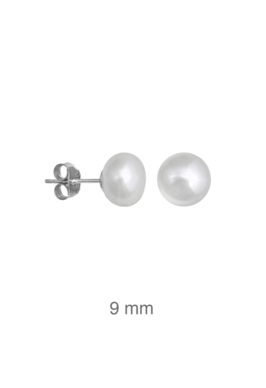 Pendientes Perlas Naturales Plata Ley