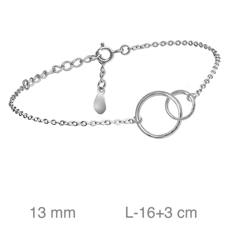 Pulsera Aros Plata Ley