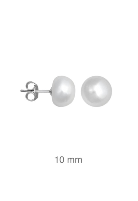 Pendientes Perlas Naturales Plata Ley