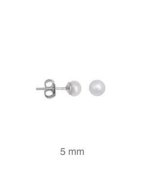 Pendientes Perlas Naturales Plata Ley