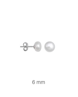 Pendientes Perlas Naturales Plata Ley