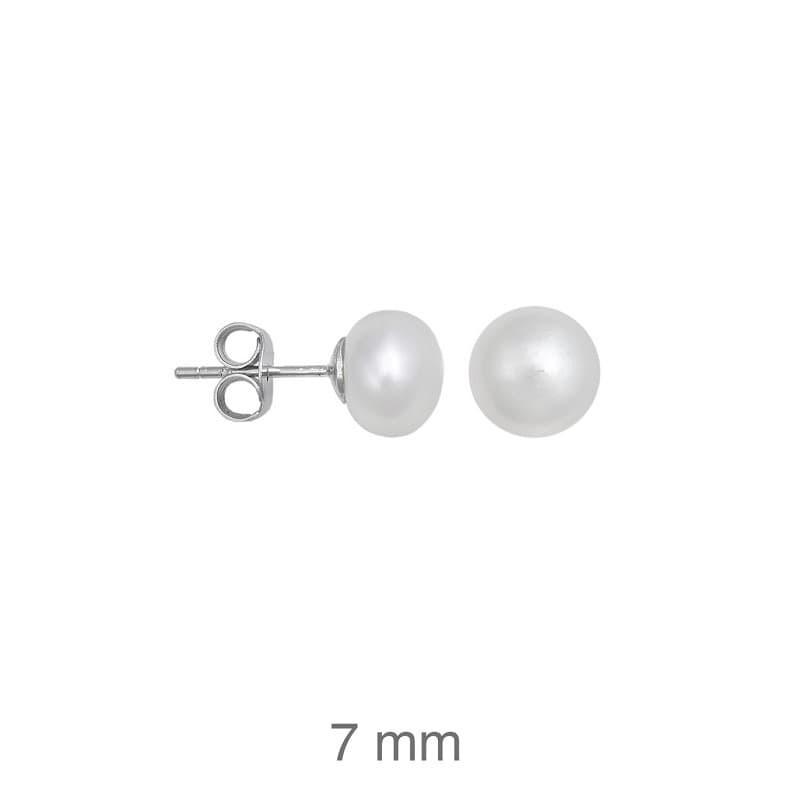 Pendientes Perlas Naturales Plata Ley