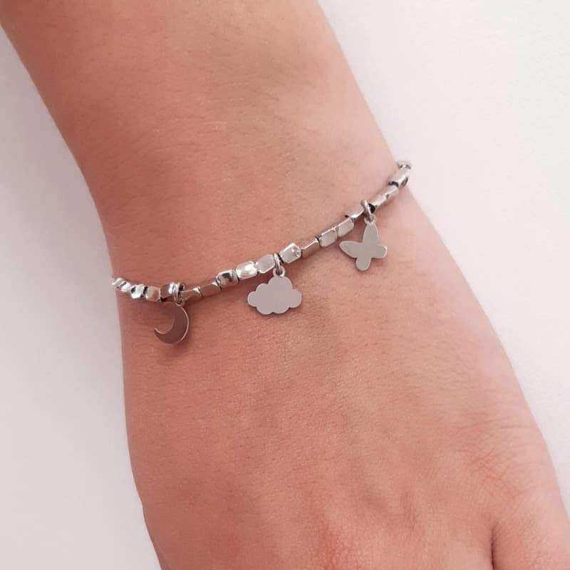 Pulsera Charms de Plata Ley