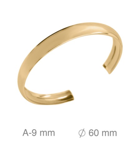 Brazalete de Acero Dorado