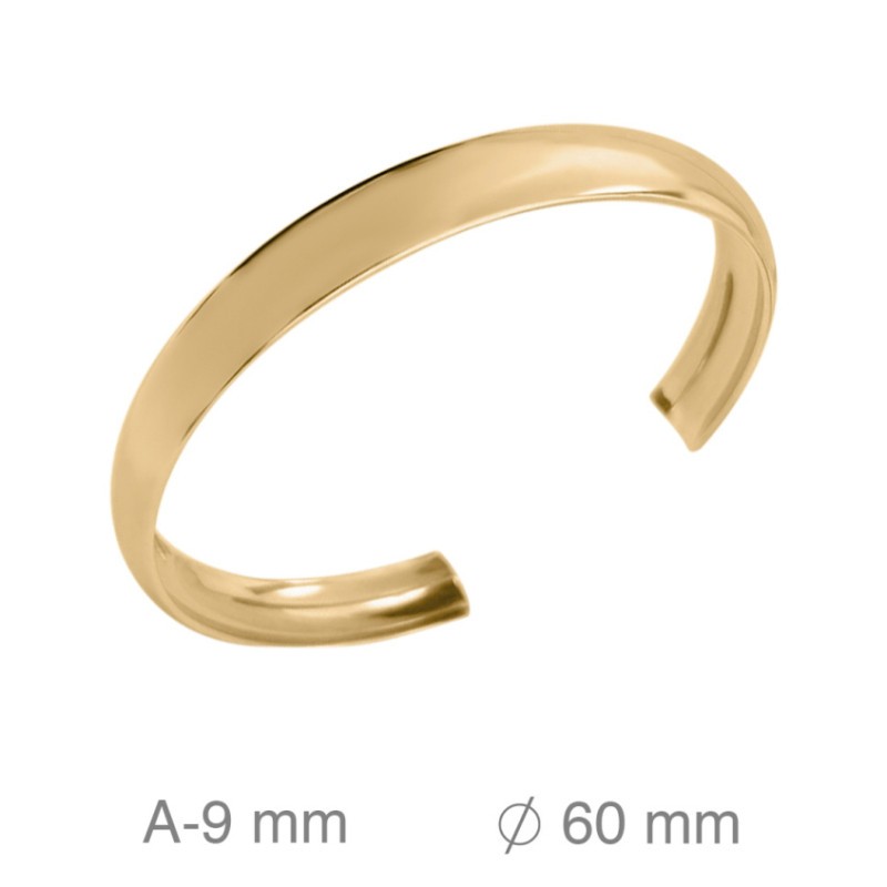 Brazalete de Acero Dorado