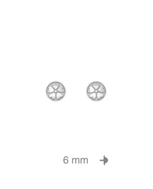 Pendientes Corazones de Rosca en Plata Ley