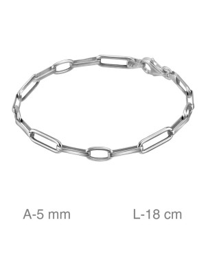 Pulsera de Eslabones Plata Ley