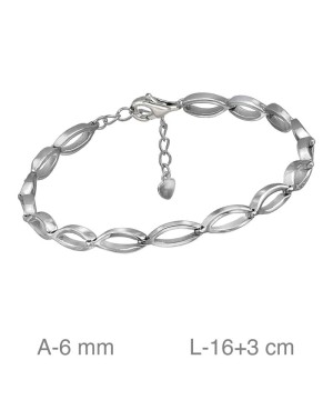 Pulsera de Eslabones Plata Ley