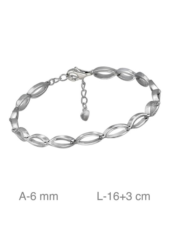 Pulsera de Eslabones Plata Ley