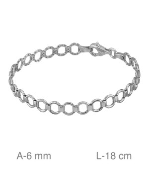 Pulsera de Aros Plata Ley