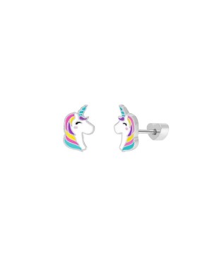 Pendientes Unicornio Marea Girls D04001/BC Plata Ley