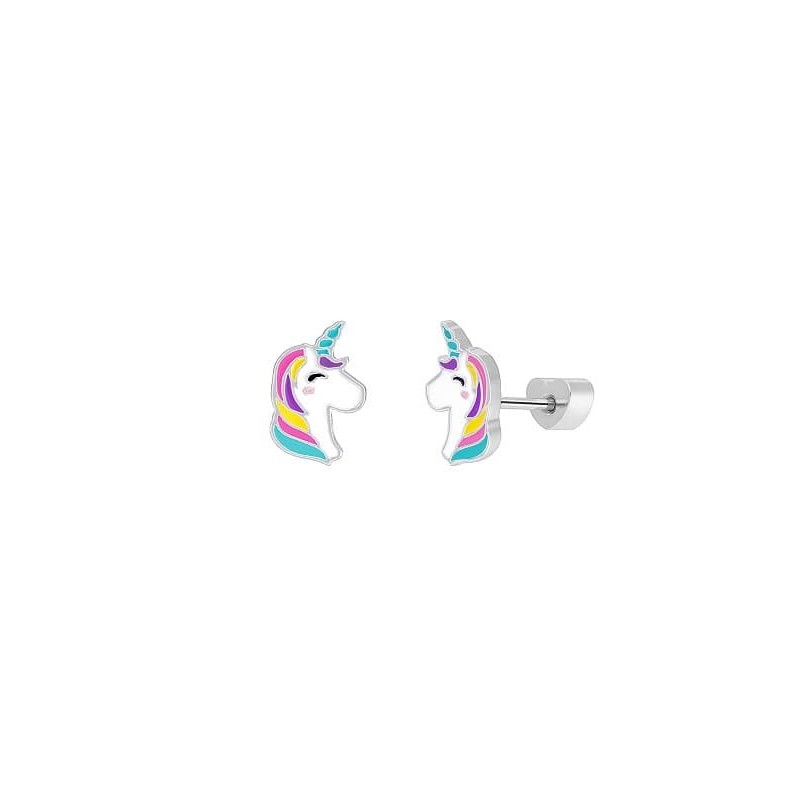 Pendientes Unicornio Marea Girls D04001/BC Plata Ley