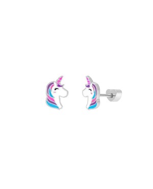 Pendientes Unicornio Marea Girls D04001/BB Plata Ley