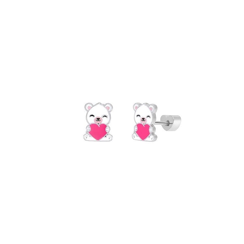 Pendientes Osito Marea Girls D04001/AJ Plata Ley