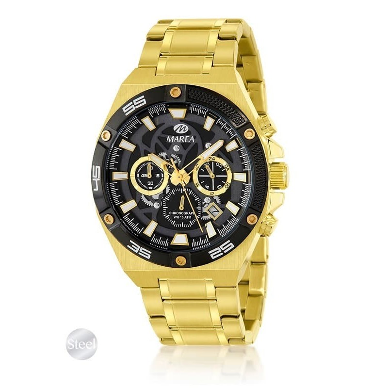 Reloj Marea Steel B35374/7 Cronógrafo Hombre