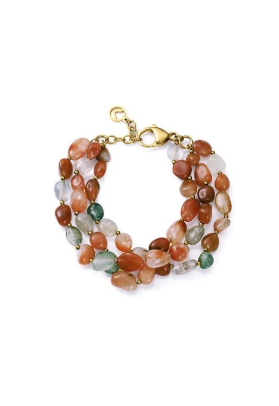 Pulsera Viceroy de Acero Dorado y Piedras Naturales 75410P01011