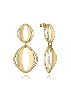 Pendientes Viceroy de Acero Dorado con Circonitas 15191E01012