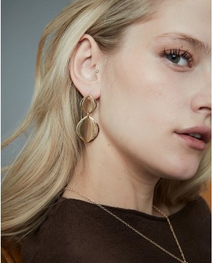 Pendientes Viceroy de Acero Dorado con Circonitas 15191E01012