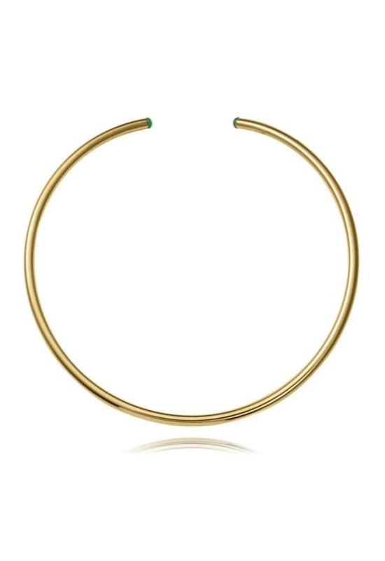 Collar Viceroy Rígido de Acero Dorado 75421C01012