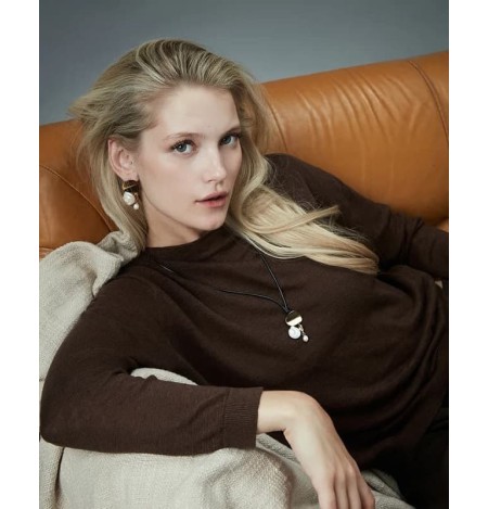 Collar Viceroy de Acero Bicolor y Perla 15187C01012