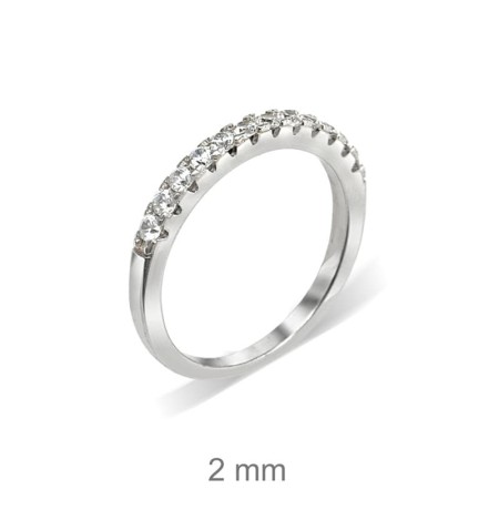 Mini Anillo con Circonitas Plata Ley