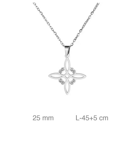 Cadena con Nudo de Brujas en Acero