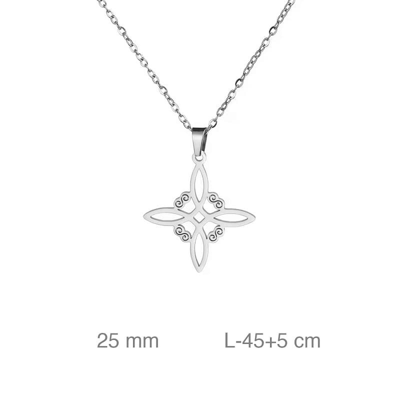 Cadena con Nudo de Brujas en Acero