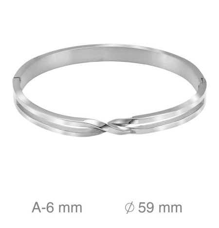 Brazalete de Acero Trenzado