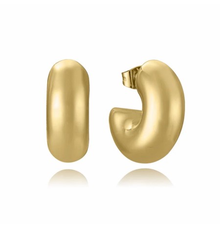 Pendientes Aros Viceroy 75419E01012 de Acero Dorado