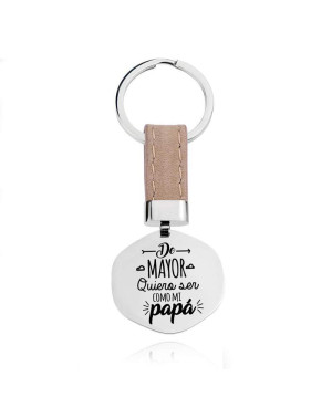 Llavero De mayor quiero ser como mi Papá Acero