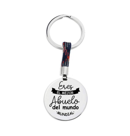 Llavero Eres el mejor Abuelo del Mundo de Acero