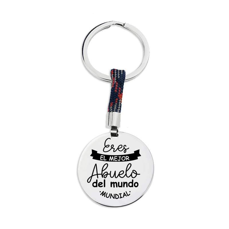 Llavero Eres el mejor Abuelo del Mundo de Acero