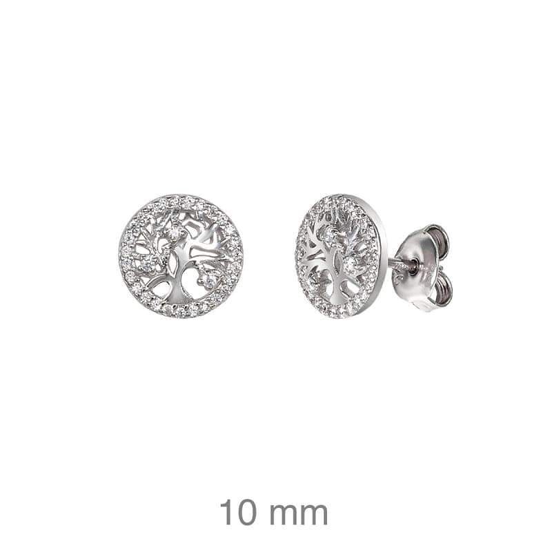 Pendientes Árbol Vida Plata Ley