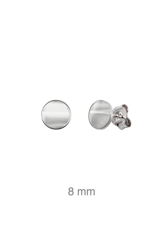 Pendientes Disco Plata Ley