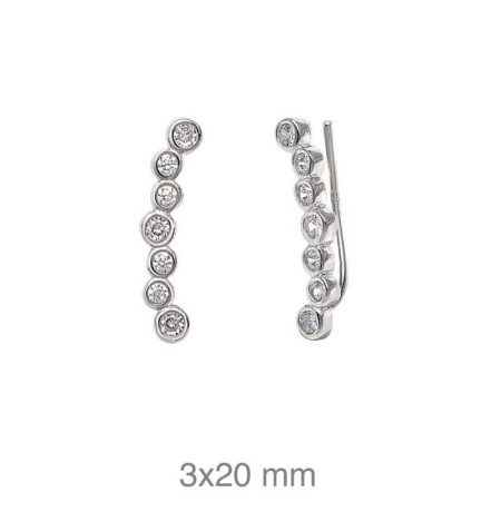 Trepadores Circonitas Plata Ley