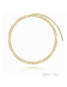 Collar Choker Acero Dorado