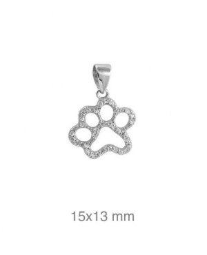 Colgante Huella Circonitas Plata Ley