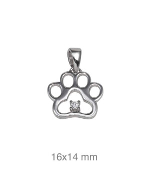 Colgante Huella Plata Ley